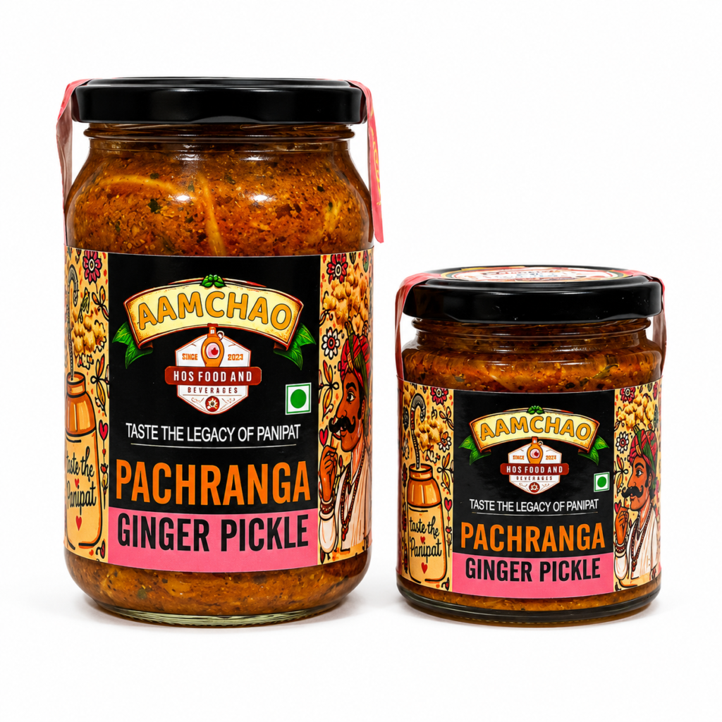 AAMCHAO Pachranga Ginger Pickle (Adrak ka Achar) – Traditional Panipat Style Pickle
