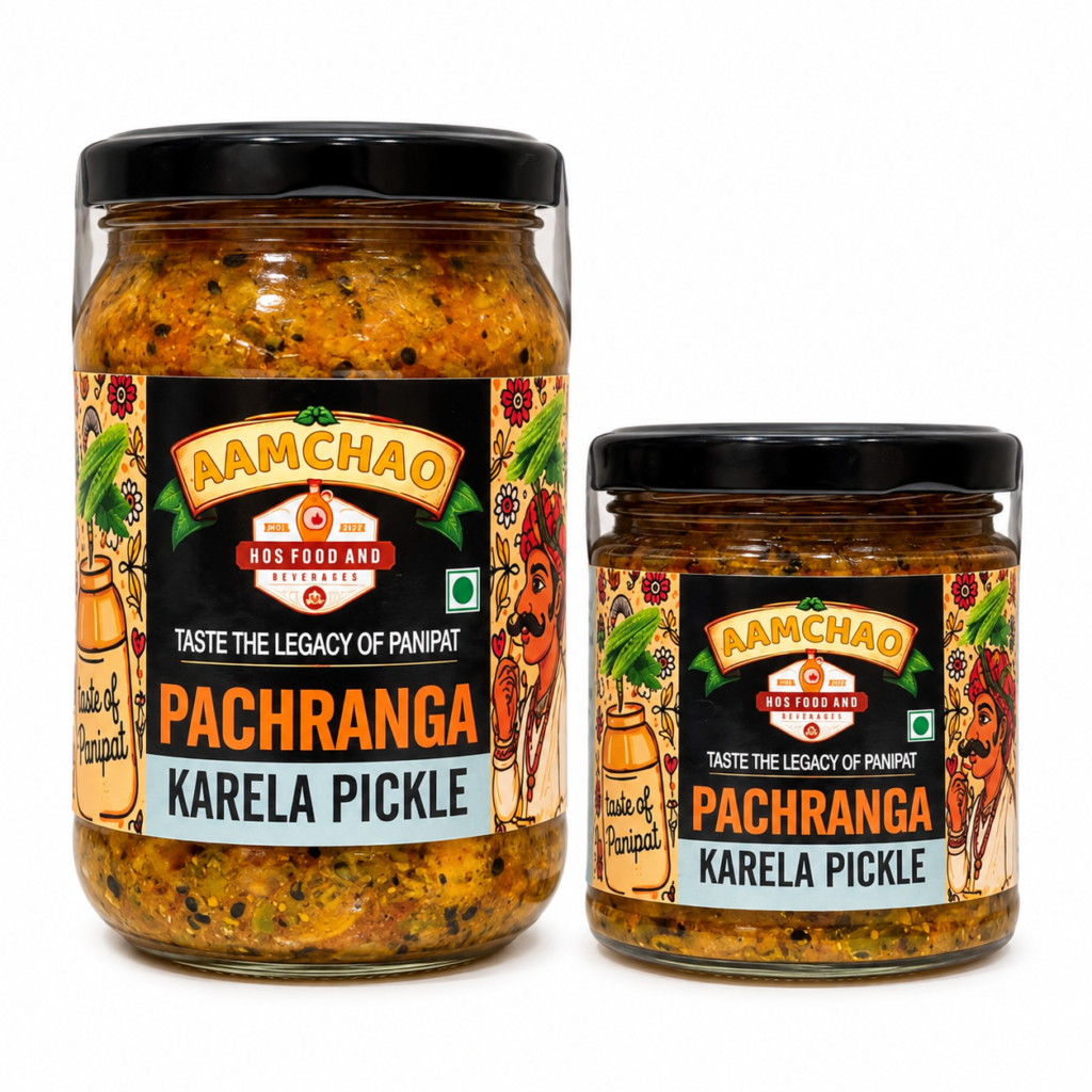 AAMCHAO Pachranga Karela Pickle – Traditional Panipat Style Pickle
