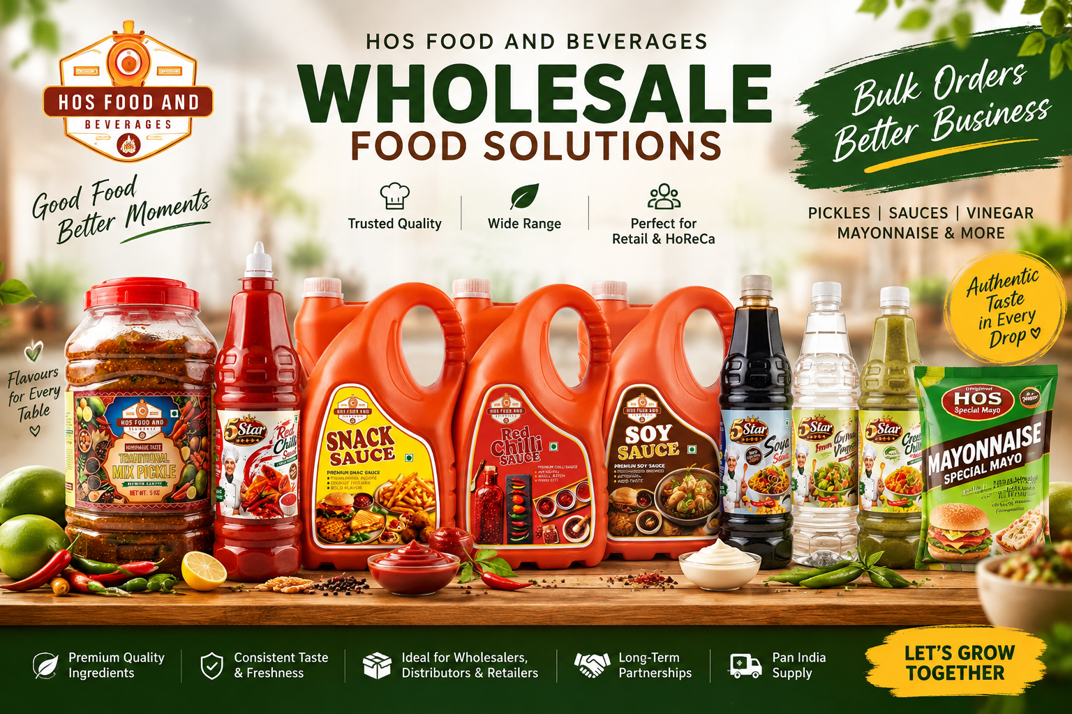 Authentic taste, reliable quality, and bulk supply for your business.