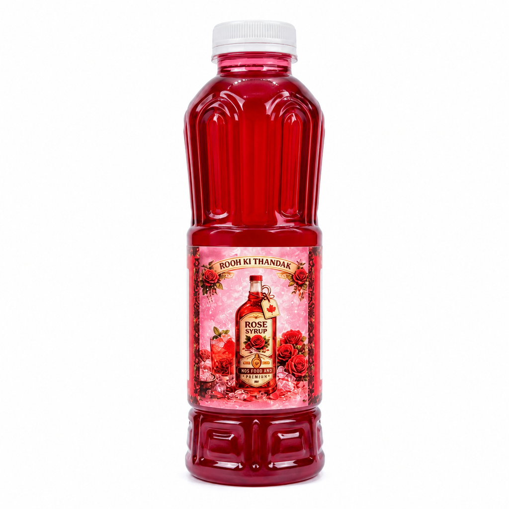 AAMCHAO Rose Syrup – Rooh Ki Thandak, Refreshing Drink Concentrate
